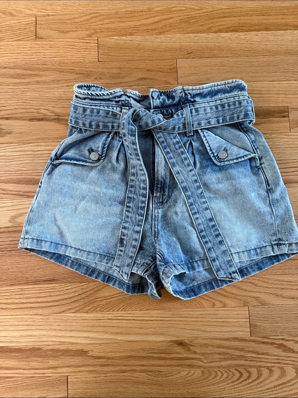 NWOT Veronica Beard NORI paperbag denim shorts 27 - Picture 4 of 6